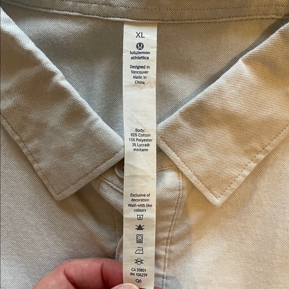lululemon athletica Light Beige Casual Shirt - Picture 2 of 10